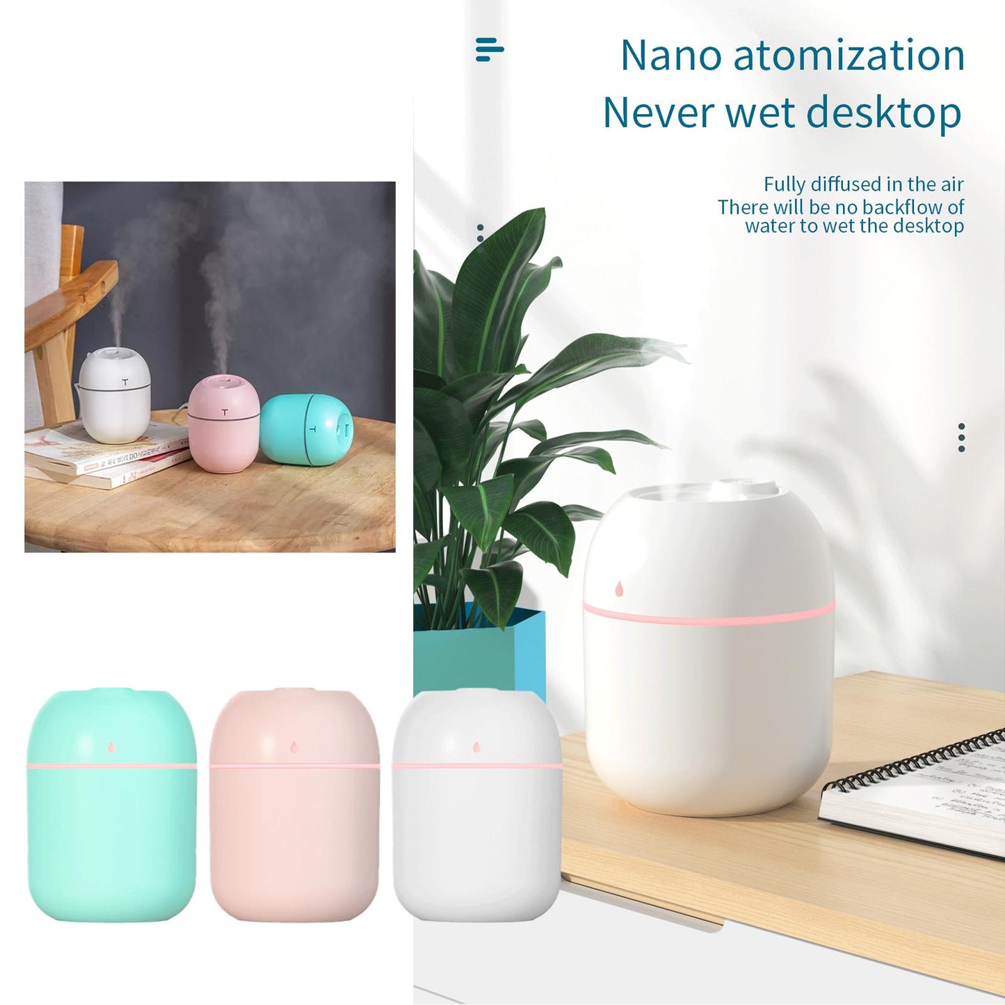 USB Aroma Diffuser Humidifier 220ml Electric Home Fragrance Perfumes