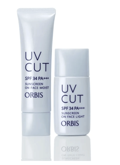 ORBIS Sunscreen (R) on face