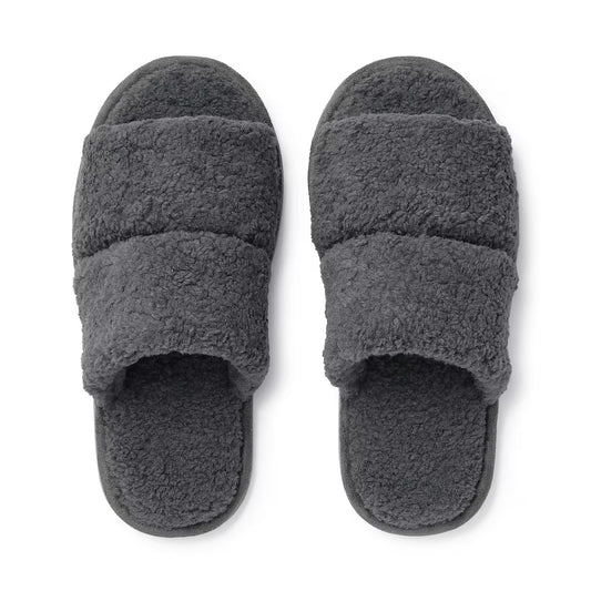 MUJI Boa slippers/open front