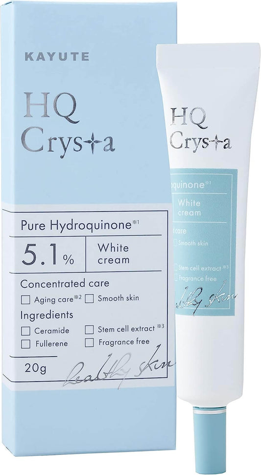 KAYUTE HQ Crysta Pure Hydroquinone Cream 5.1% Retinol Cica Ceramide Fullerene Moisturizing No Additives 20g popular item!