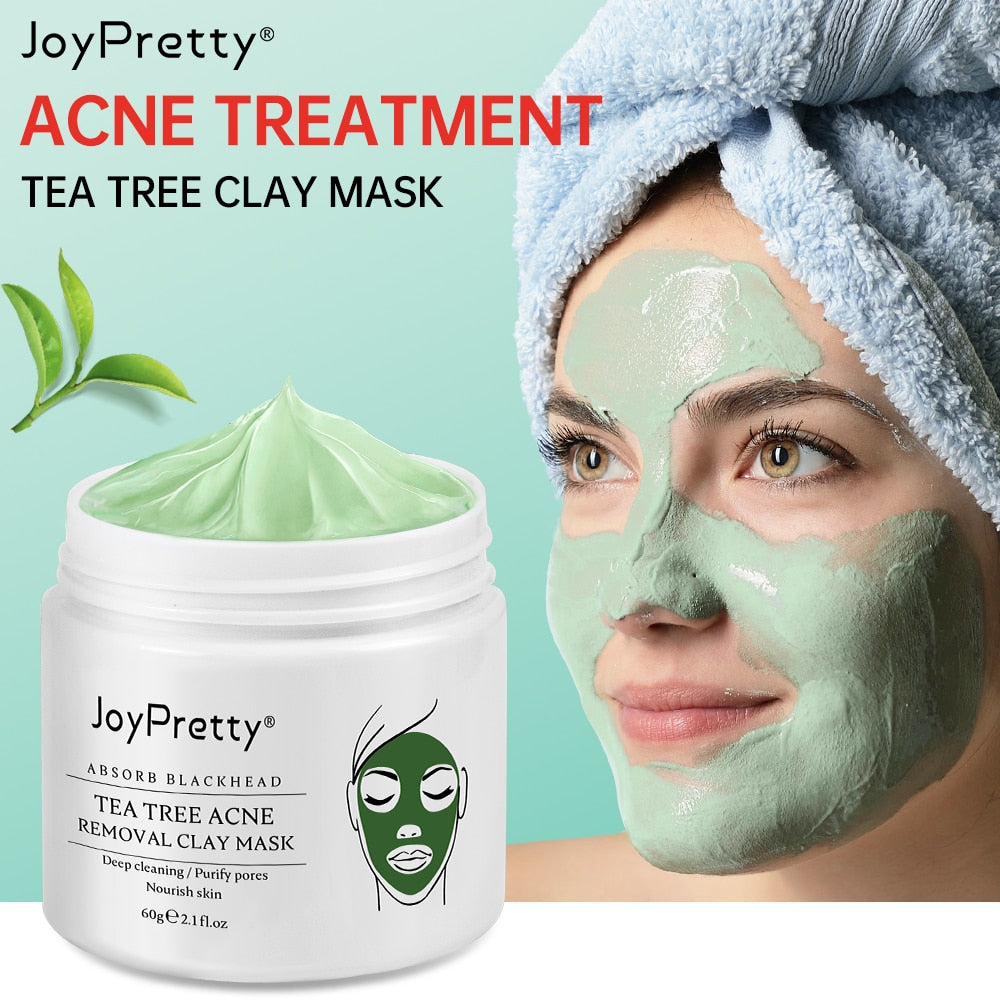 Acne Treatment Facial Mask Natural Tea Tree Pore Cleaning